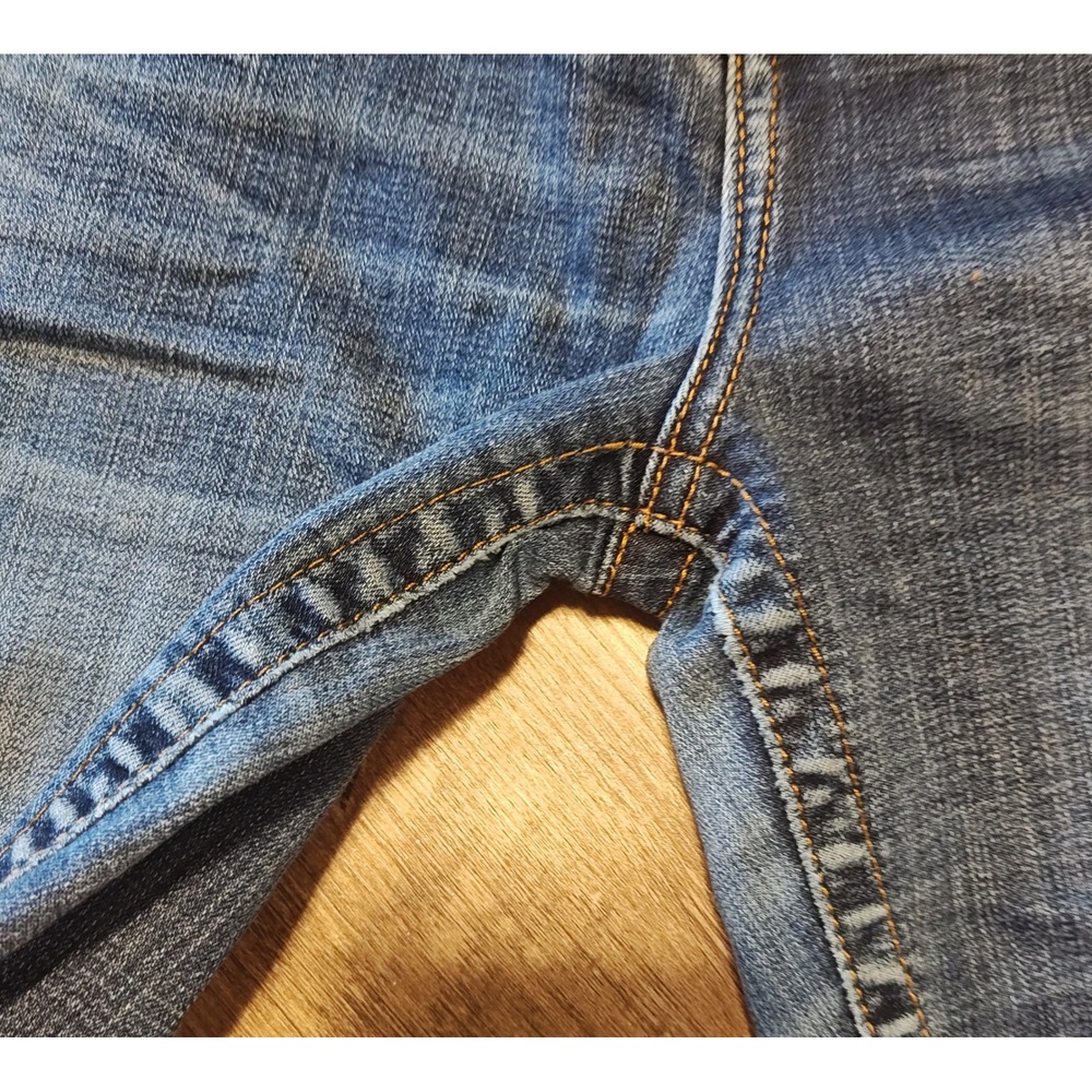 True Religion Halle Super Skinny Jeans Womens 33 Dark Blue Mid Rise Horseshoe - Picture 12 of 13